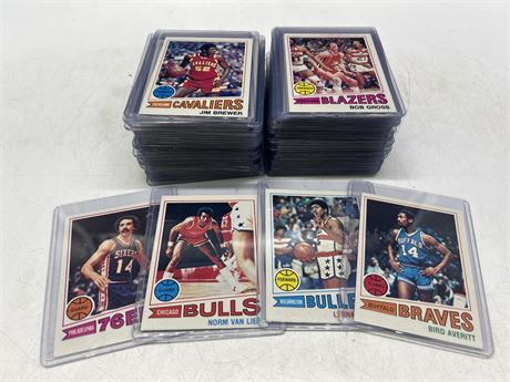 LOT OF 1977-78 TOPPS BASKETBALL CARDS