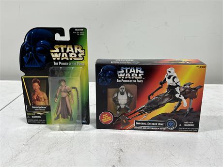 2 STAR WARS POWERS OF THE FORCE FIGURES NIB