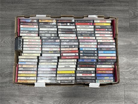 FLAT OF MISC CASSETTES - SOME GOOD TITLES
