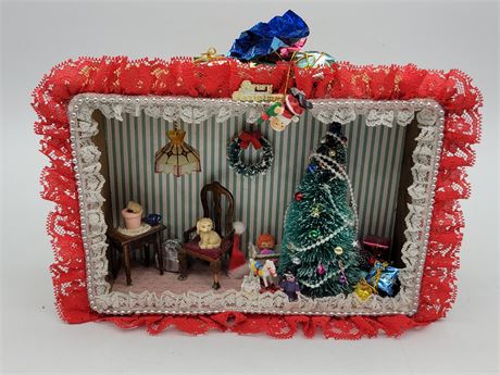 XMAS 3D DIORAMA WALL PICTURE (11"x8")