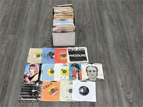 BOX FULL OF 45RPM RECORDS - CONDITION VARIES