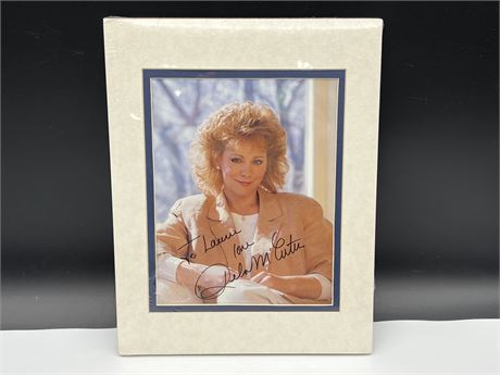 REBA MCENTIRE SIGNED PHOTO - MATTED TO 11”x14” W/ COA