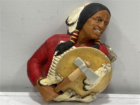 BOSSON’S WALL PLAQUE (INDIAN WARRIOR 9” TALL)