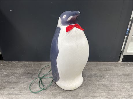 VINTAGE PENGUIN BLOW MOLD - 22” TALL