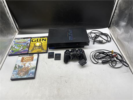 PS2 CONSOLE COMPLETE WITH 3 GAMES (NO SHIPPING)
