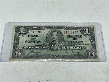 1937 CANADA DOLLAR BILL