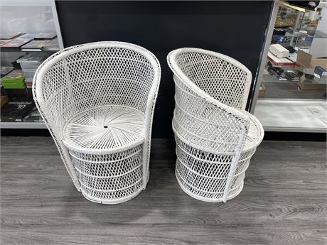 STACKABLE WICKER CHAIRS 30” TALL