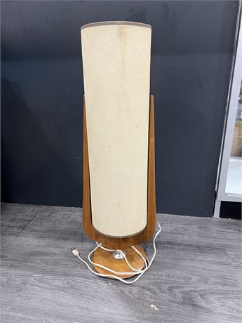 MCM TEAK LAMP (29” tall)