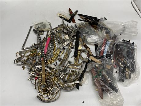 LOT OF MANY WATCH STRAPS