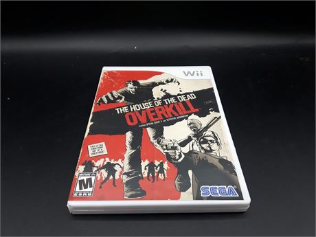 HOUSE OF THE DEAD OVERKILL - VERY GOOD CONDITION - WII