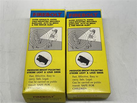 2 IN BOX FIREBOLT PERSONAL SECURITY DEVICE