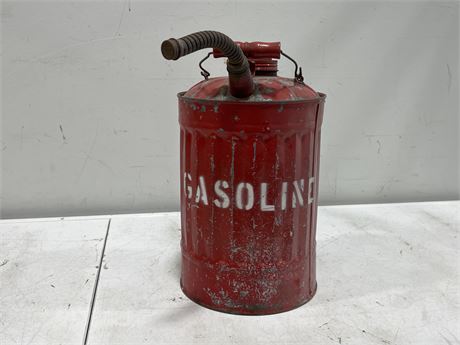 VINTAGE GASOLINE CANISTER (15” tall)
