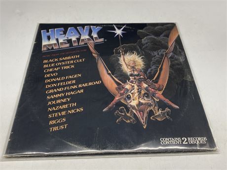 HEAVY METAL - MUSIC FROM THE MOTION PICTURE DOUBLE VINYL - EXCELLENT (E)