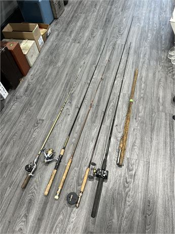 LOT OF 6 FLY FISHING RODS