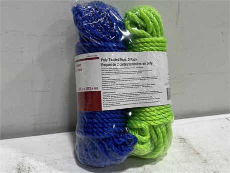 (NEW) POLY TWISTED 2 ROPE PACK