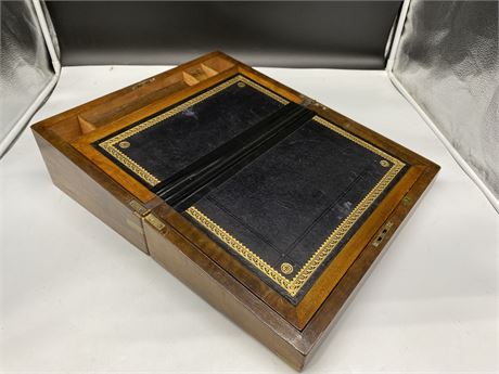1920s ANTIQUE WOOD WRITING BOX
