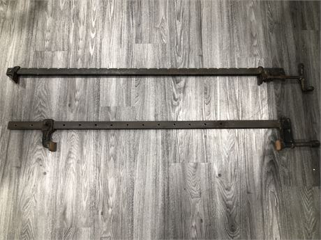 2 VINTAGE HEAVY DUTY CLAMPS  (48”)