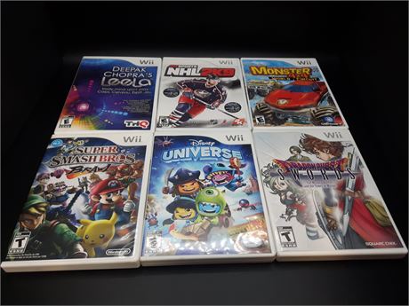 NINTENDO WII COLLECTION OF GAMES - VERY GOOD CONDITION