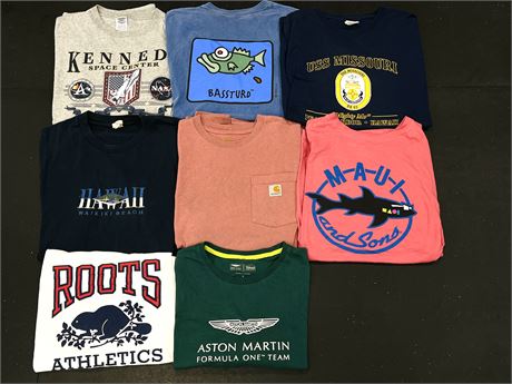 8 ASSORTED SHIRTS SOME VINTAGE (SIZE M-XXL)