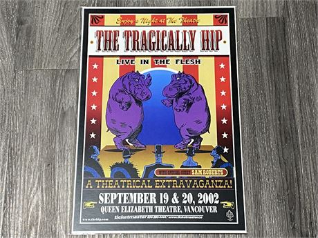 THE TRAGICALLY HIP POSTER (11”X18”)