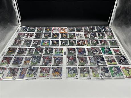 72 NFL CARDS - 63 ROOKIES & 9 BRADY CARDS