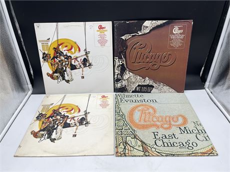 4 CHICAGO RECORDS - VG+
