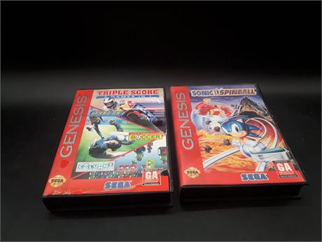 COLLECTION OF SEGA GENESIS GAMES - VERY GOOD CONDITION