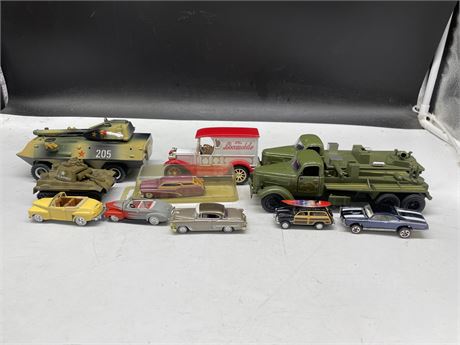 LOT OF 11 COLLECTABLE CARS