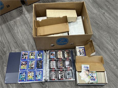 LARGE BOX OF FOOTBALL CARDS