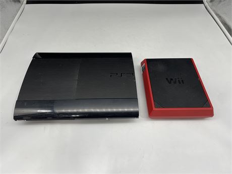 RED WII & PS3 CECH-4001B CONSOLES
