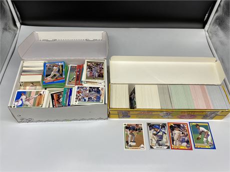 2 BOXES OF ASSORTED MLB CARDS
