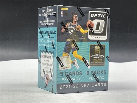 SEALED 2021/22 PANINI OPTIC NBA CARD BOX
