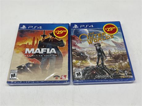 2 SEALED PS4 GAMES