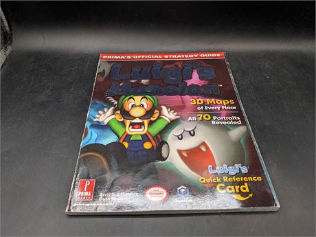 LUIGI'S MANSION STRATEGY GUIDE BOOK - VERY GOOD CONDITION