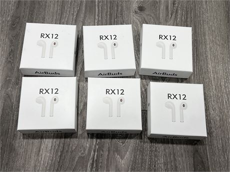 6 SEALED RX12 AIRBUDS