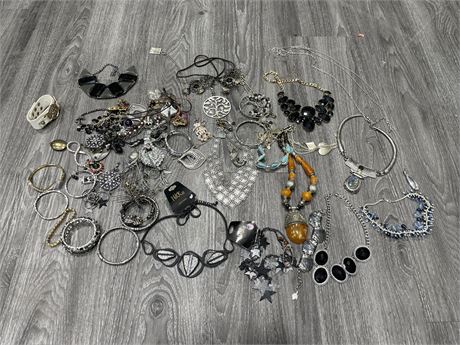 LARGE LOT OF HIGH END COSTUME JEWELRY