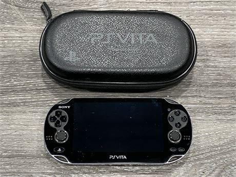 PS VITA W/LEATHER CASE - NO CHARGER