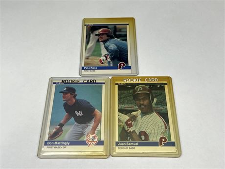 (3) 1980’s MLB CARDS - 2 ROOKIES