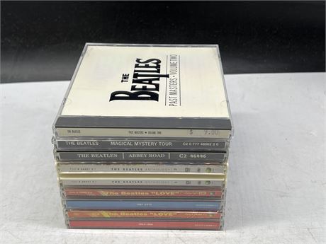 8 BEATLES CDS - NEAR MINT
