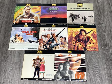 8 SPECIAL EDITION WIDE SCREEN LASER DISCS (Good condition)
