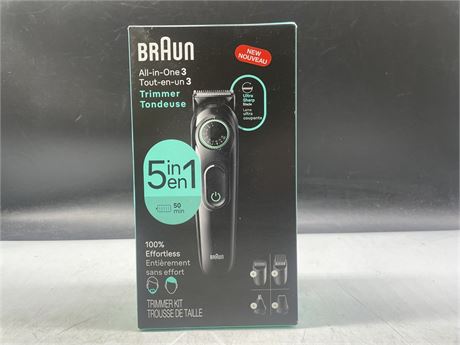 (NEW IN BOX) BRAUN ALL-IN-ONE TRIMMER