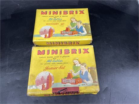2 BOXES OF VINTAGE MINIBRIX