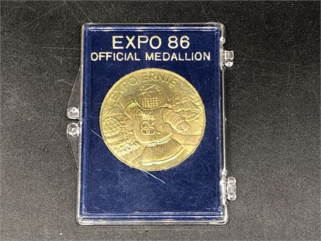 EXPO 86 OFFICIAL MEDALLION