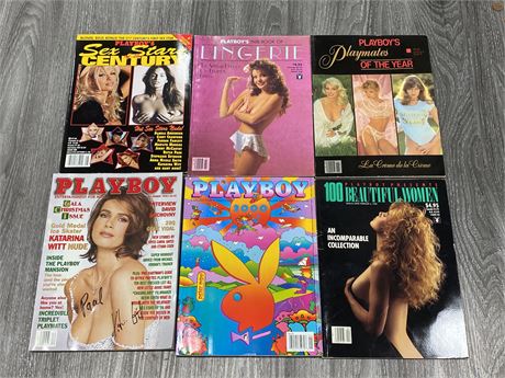 6 PLAYBOY MAGS