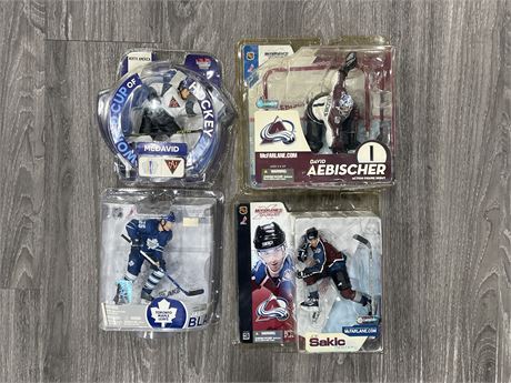 4 NHL PLAYER ACTION FIGURES