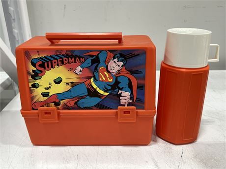 1977 SUPERMAN LUNCH BOX W/THERMOS