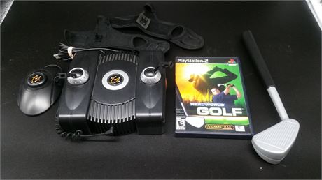 EXCELLENT CONDITION - REAL WORLD GOLF SIMULATOR BUNDLE