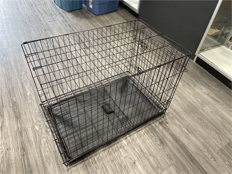 COLLAPSABLE METAL PET CAGE - 23”x25”x35”