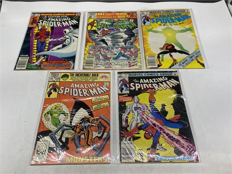 5 ASSORTED AMAZING SPIDER-MAN COMICS