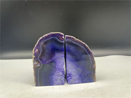 AGATE BOOKENDS - 4.5”